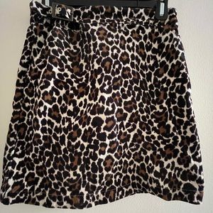J.Crew Leopard Print Skirt
